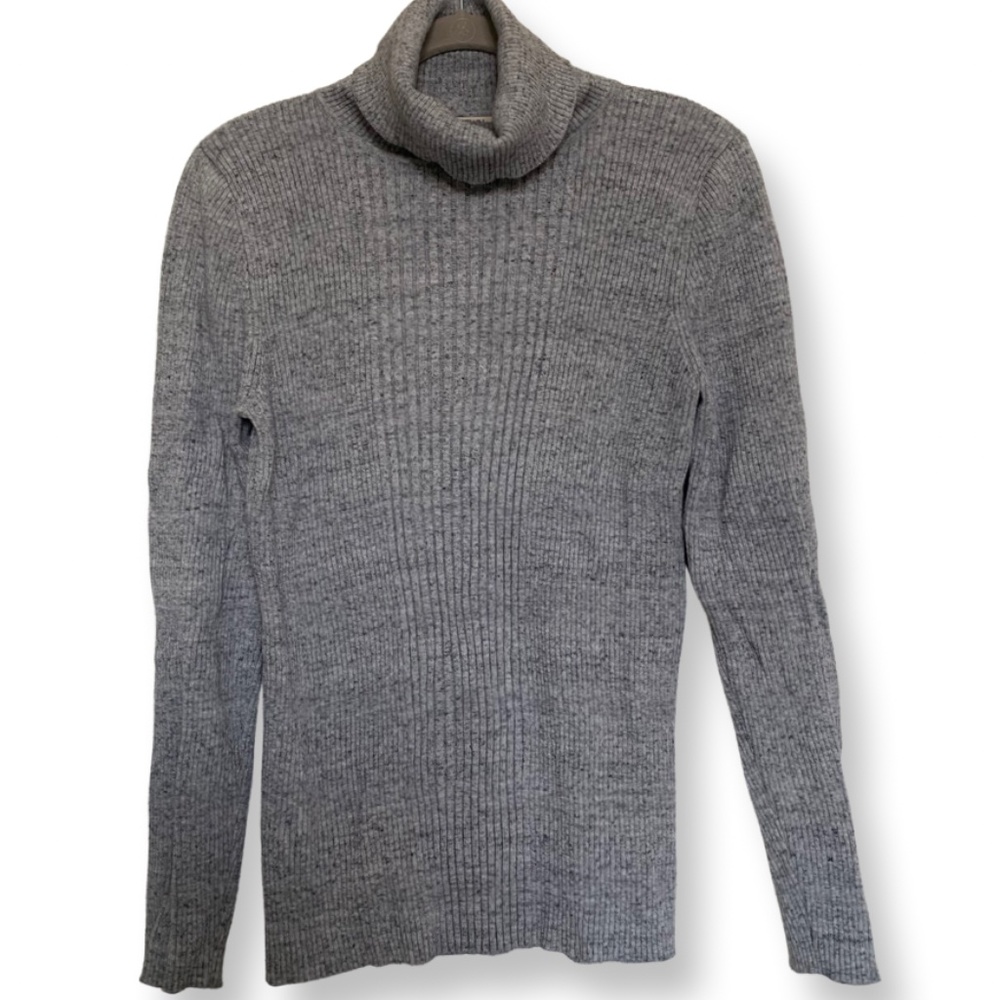 Ruff Hewn Gray Ribbed Turtle Neck XL
